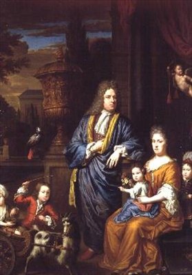 Retrato de familia en un entorno clásico de Thomas van der Wilt
