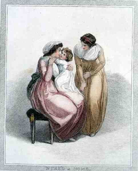 Criado en Casa, grabado por Joseph Strutt, pub. por L. Jeffreys de Thomas (after) Stothard