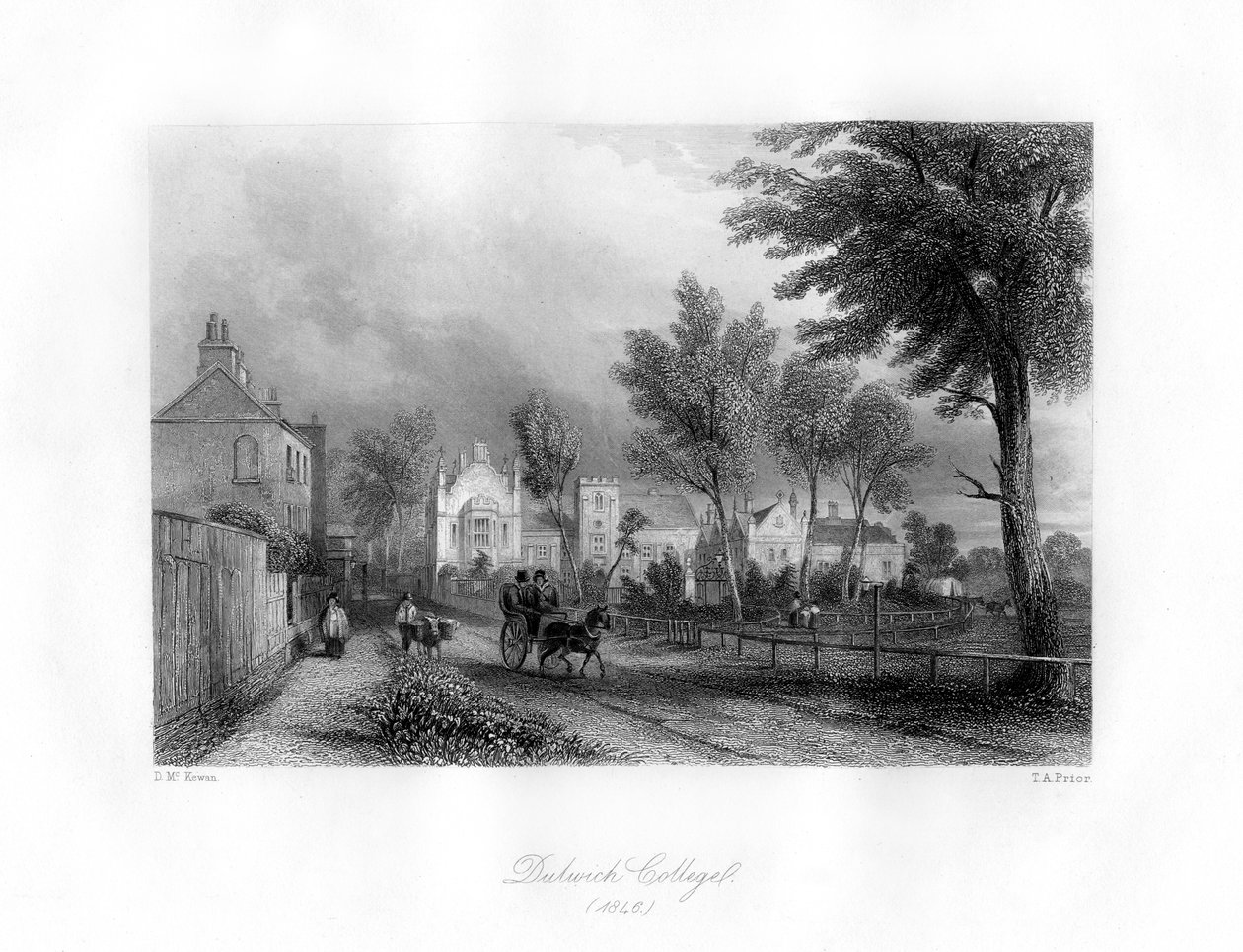 Dulwich College, Dulwich, sureste de Londres, 1846 de Thomas Abel Prior