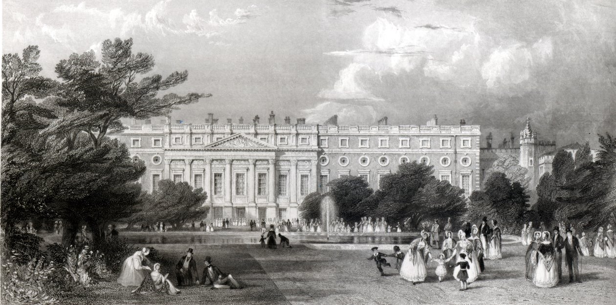 Palacio de Hampton Court de Thomas Allom