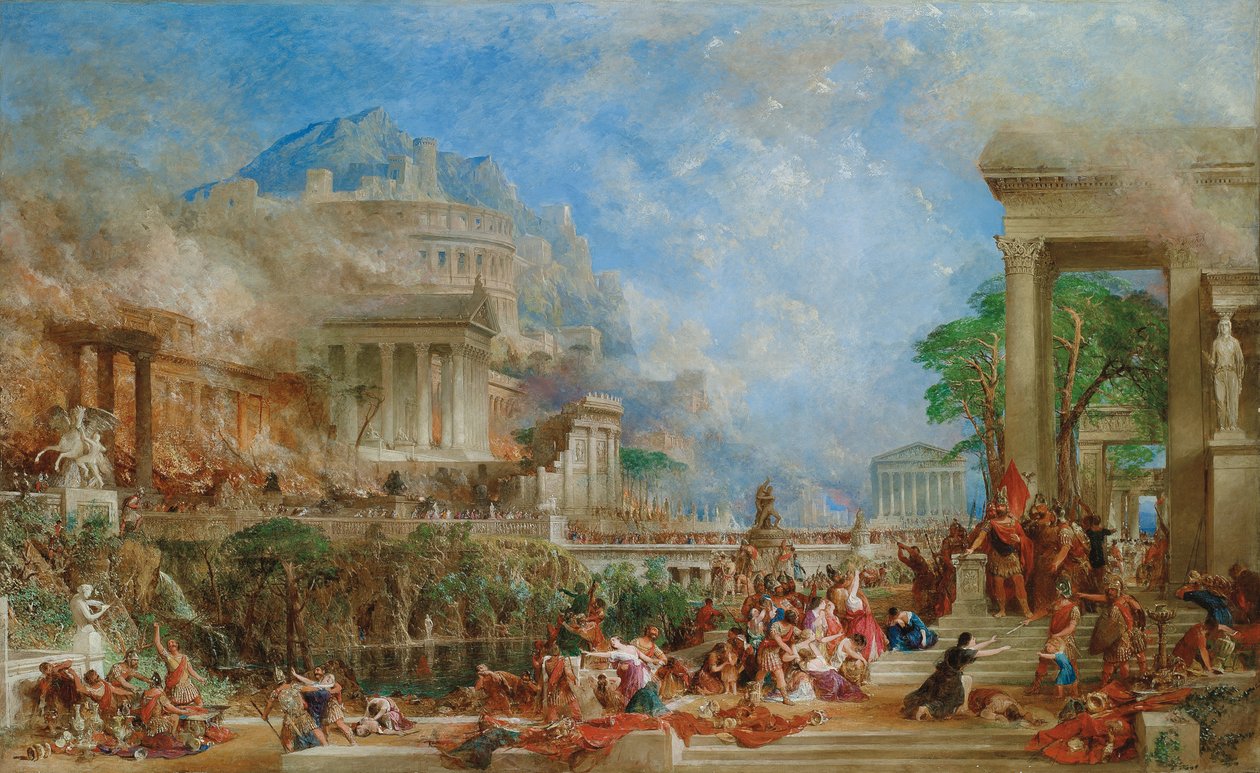 El saqueo de Corinto, 1870 de Thomas Allom