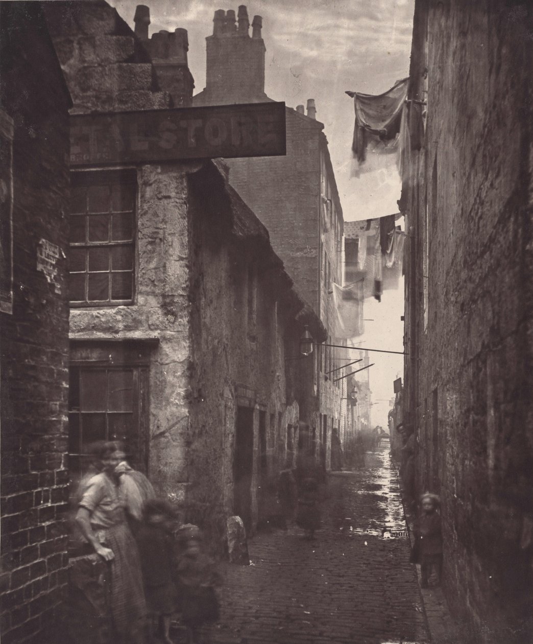 Old Vennel, Off High Street,1868-1871 (foto) de Thomas Annan