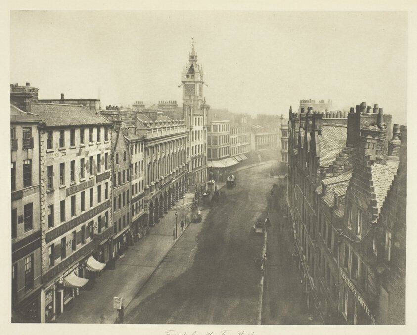 Trongate desde el Tron Steeple de Thomas Annan