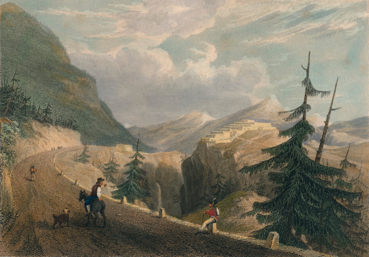Fuerte Lesseillon, cerca de Bramante, 1827 de Thomas Barber