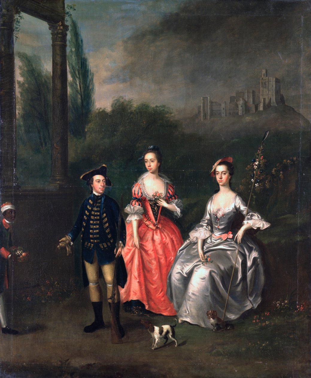 Retrato del Capitán Fenwick, su Esposa Isabella Orde y su Hermana Ann, c.1746 de Thomas Bardwell