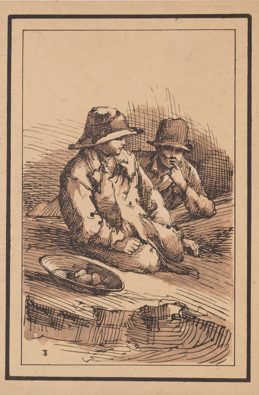 Rustic Figures: Two Boys de Thomas Barker