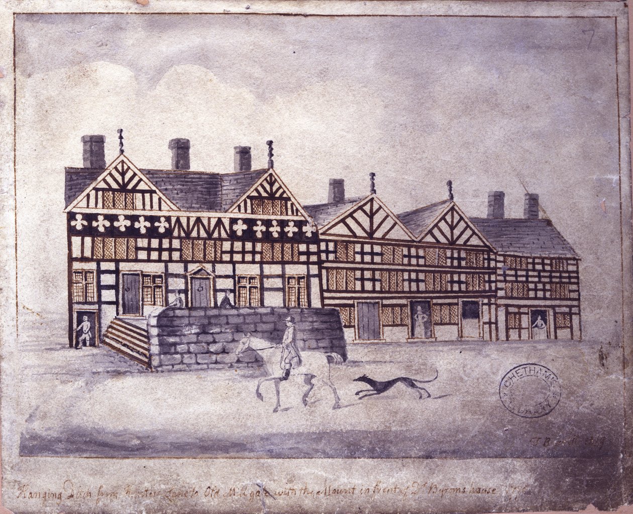 Hanging Ditch, Manchester, 1819 de Thomas Barritt