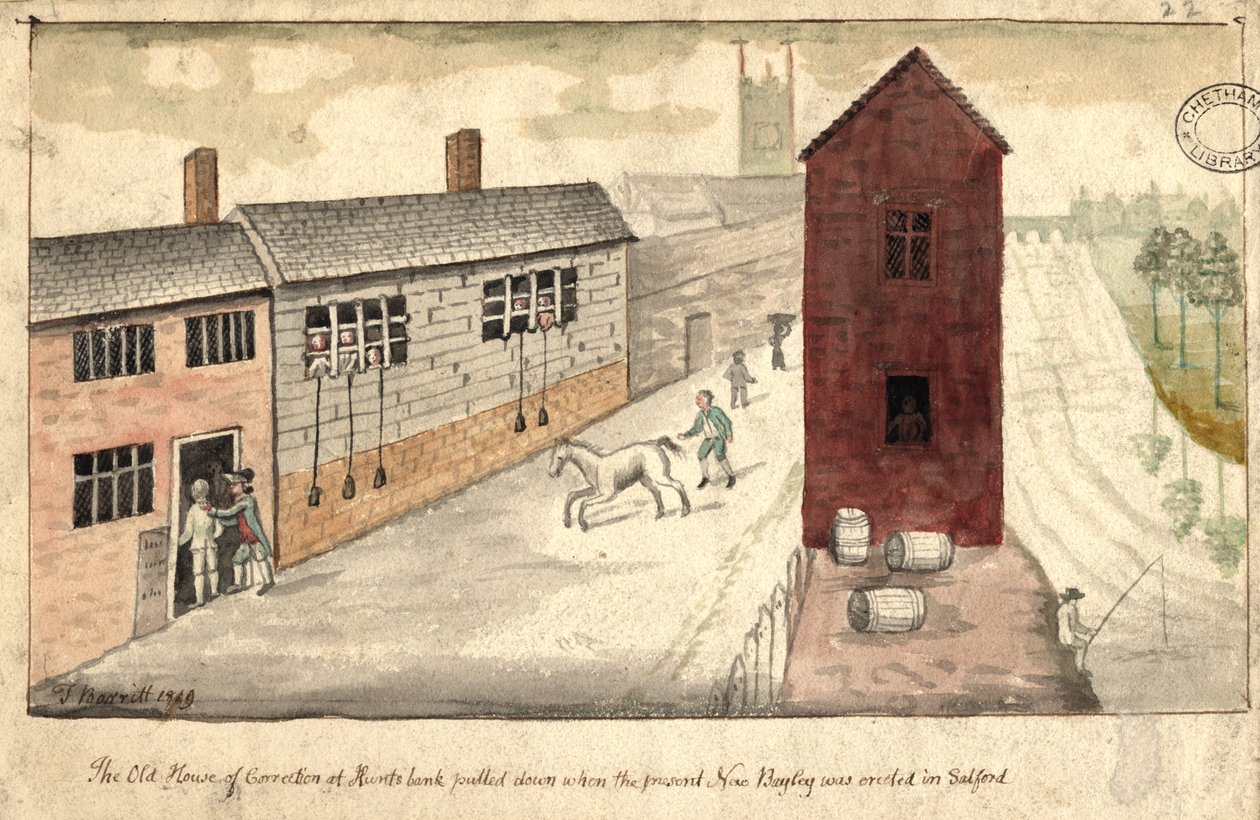 Casa de Corrección, Manchester, 1819 de Thomas Barritt