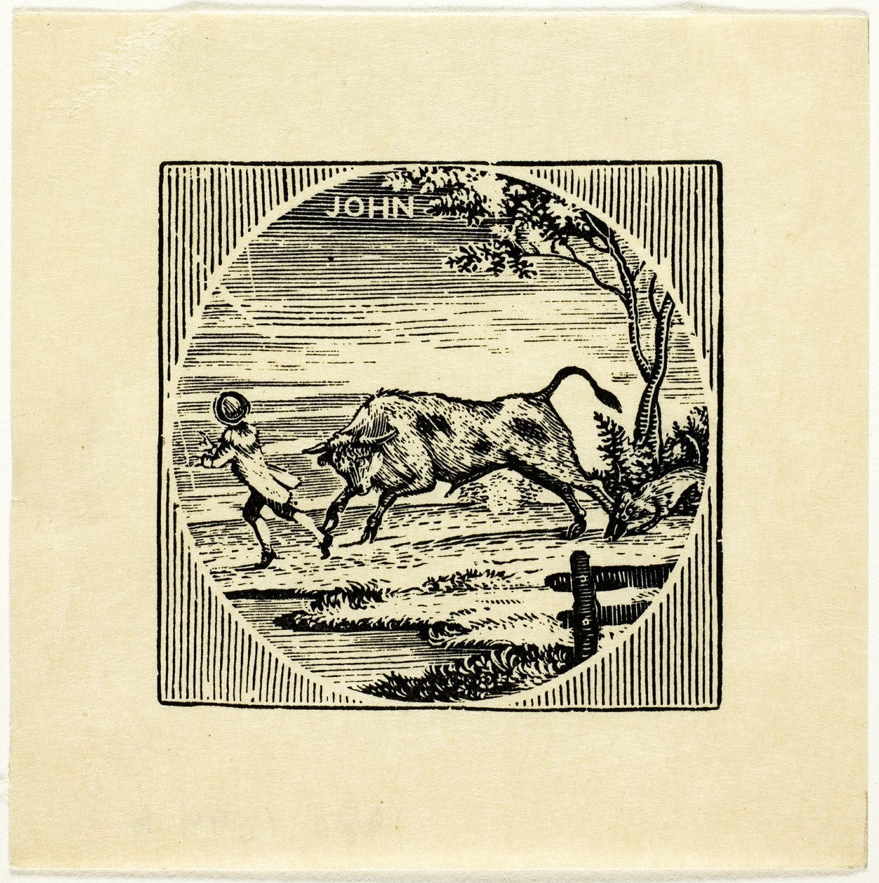 Ilustración de libro de Thomas Bewick