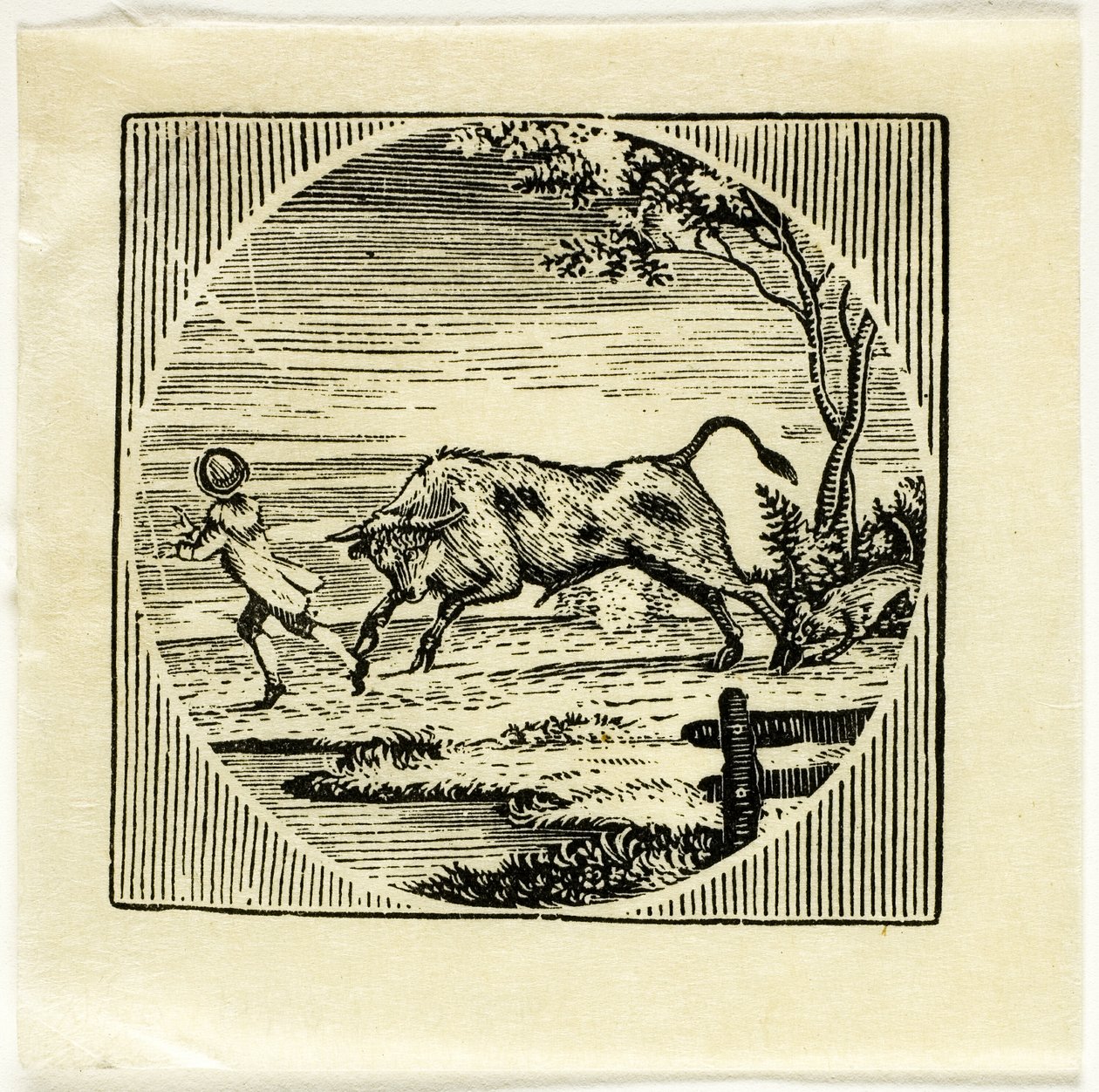 Ilustración de libro de Thomas Bewick