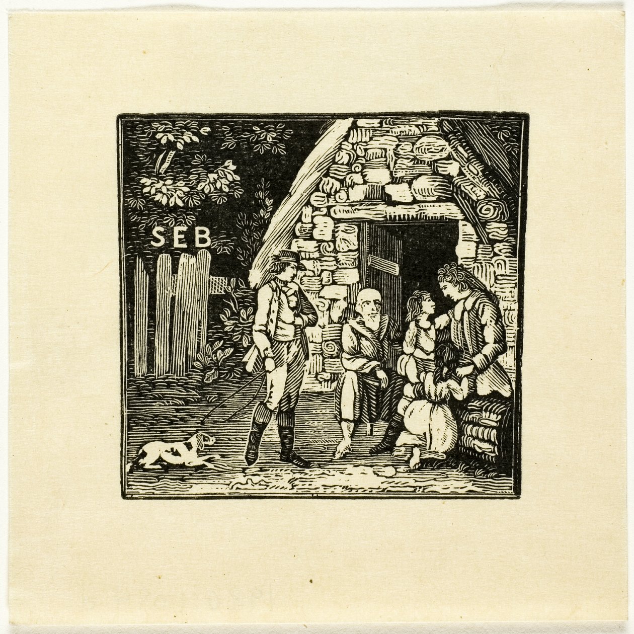Ilustración de libro de Thomas Bewick