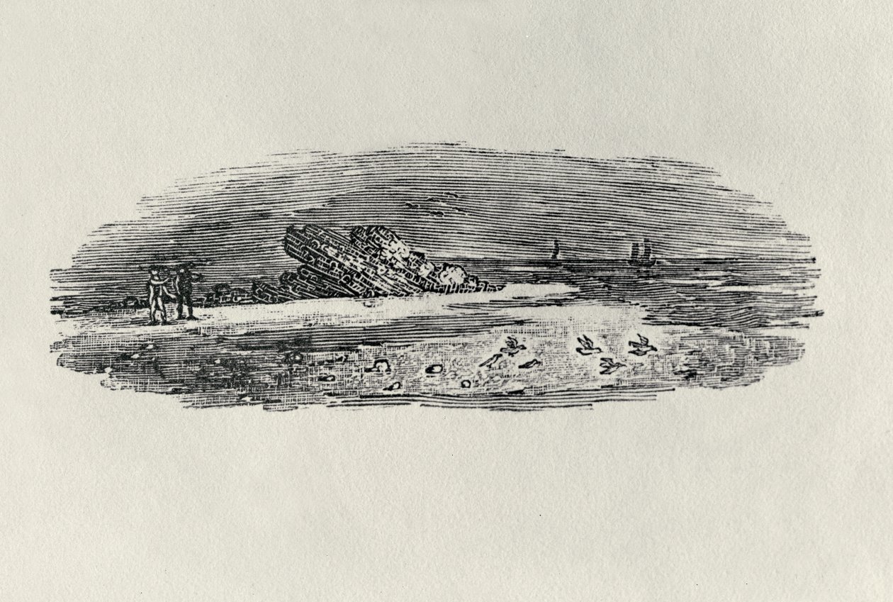 Rocas con barcos costeros, c. 1801, de 