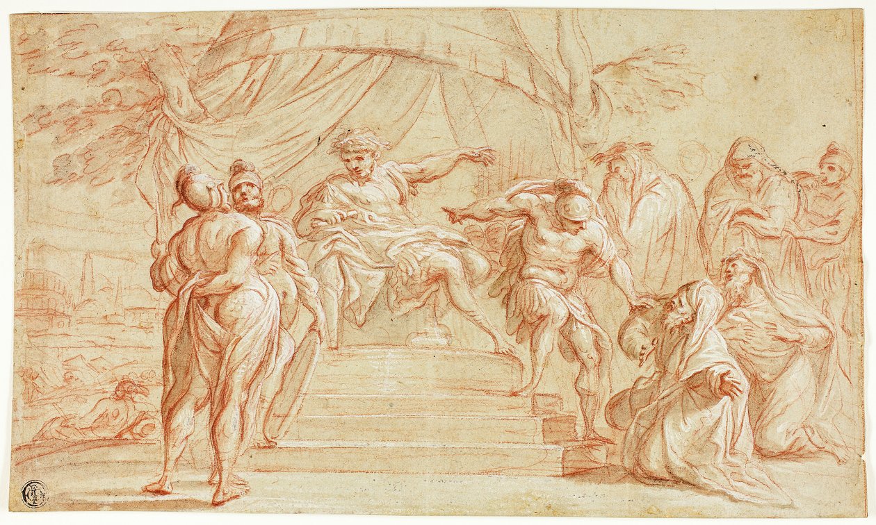 Escena de la historia romana de Thomas Blanchet