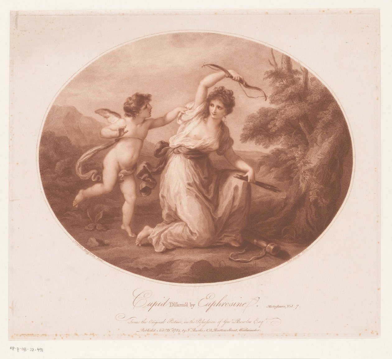 Cupido desarmado por Eufrosina
Cupido desarmado por Eufrosina (título en el objeto) de Thomas Burke