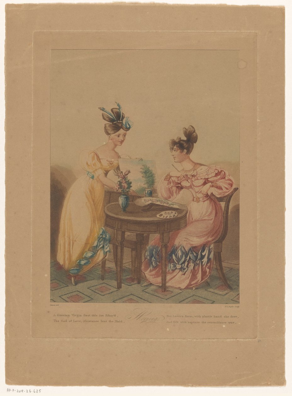 Mujer pintando detrás de una mesa
Mañana (título en el objeto) de Thomas Busby