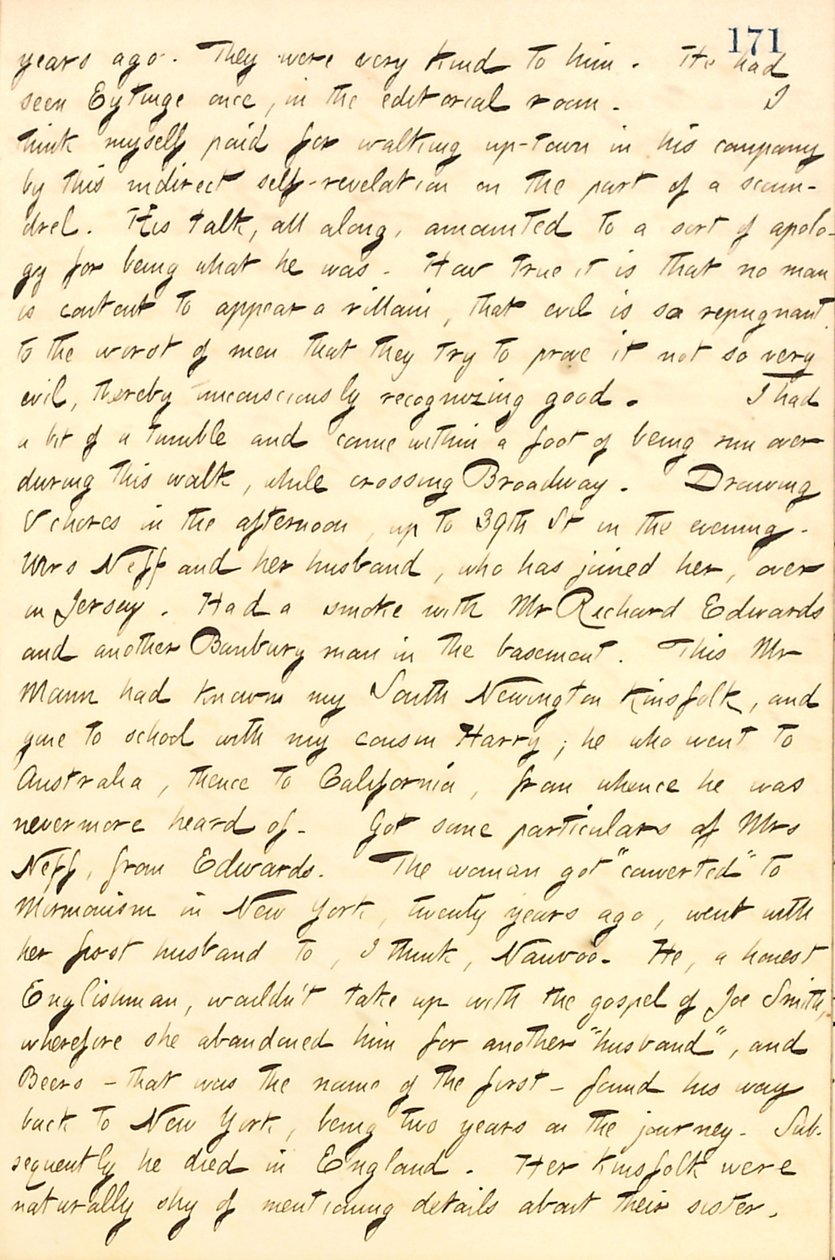 Diarios de Thomas Butler Gunn - Volumen 10, página 192, 20 de abril de 1859 de Thomas Butler Gunn
