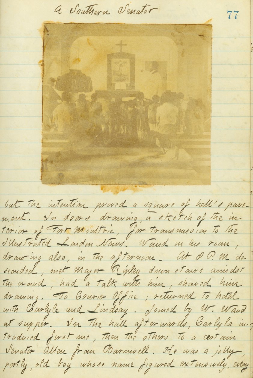 Diarios de Thomas Butler Gunn - Volumen 15, página 87, 20 de enero de 1861 de Thomas Butler Gunn
