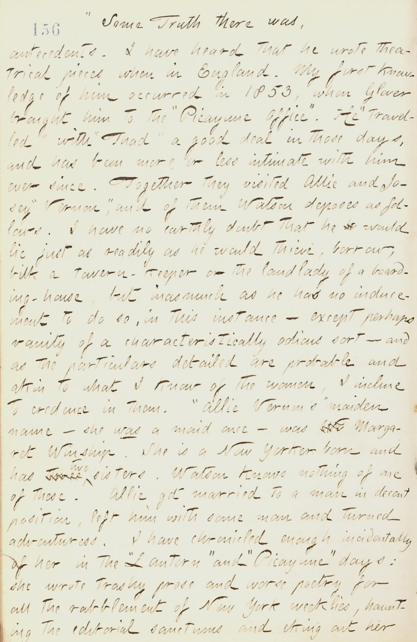 Diarios de Thomas Butler Gunn - Volumen 18, página 172, 16 de enero de 1862 de Thomas Butler Gunn