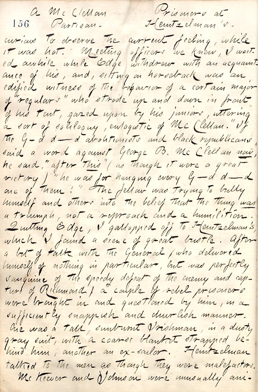 Diarios de Thomas Butler Gunn - Volumen 19, página 177, 4 de mayo de 1862 de Thomas Butler Gunn