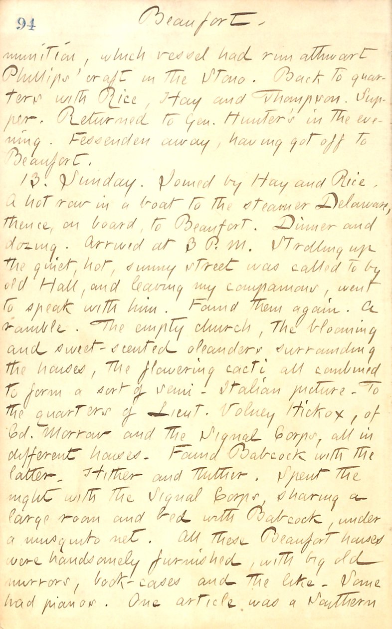 Diarios de Thomas Butler Gunn - Volumen 20, página 104, 12 de julio de 1862 de Thomas Butler Gunn