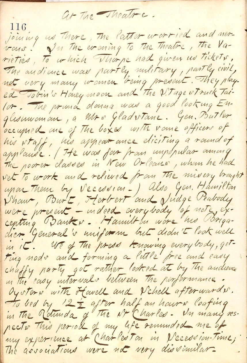 Diarios de Thomas Butler Gunn - Volumen 21, página 127, 22 de diciembre de 1862 de Thomas Butler Gunn