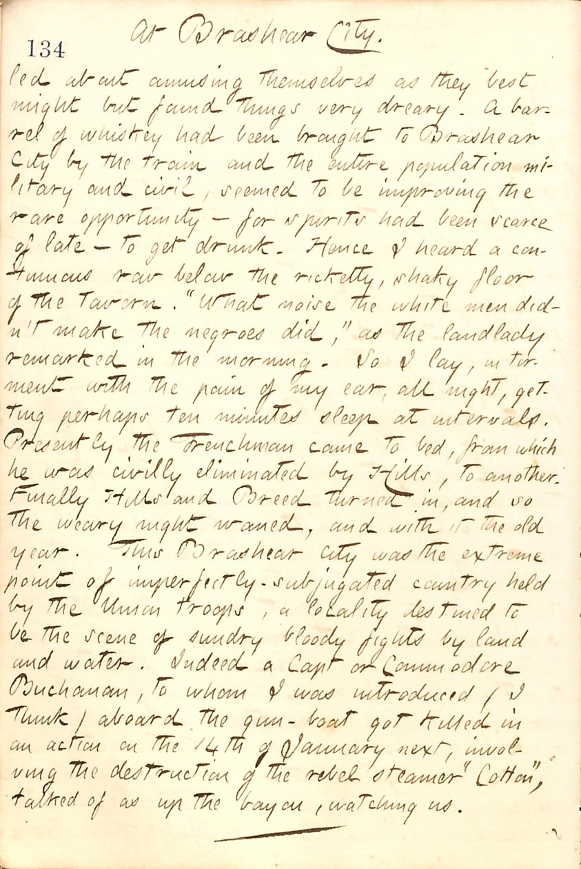 Diarios de Thomas Butler Gunn - Volumen 21, página 148, 31 de diciembre de 1862 de Thomas Butler Gunn