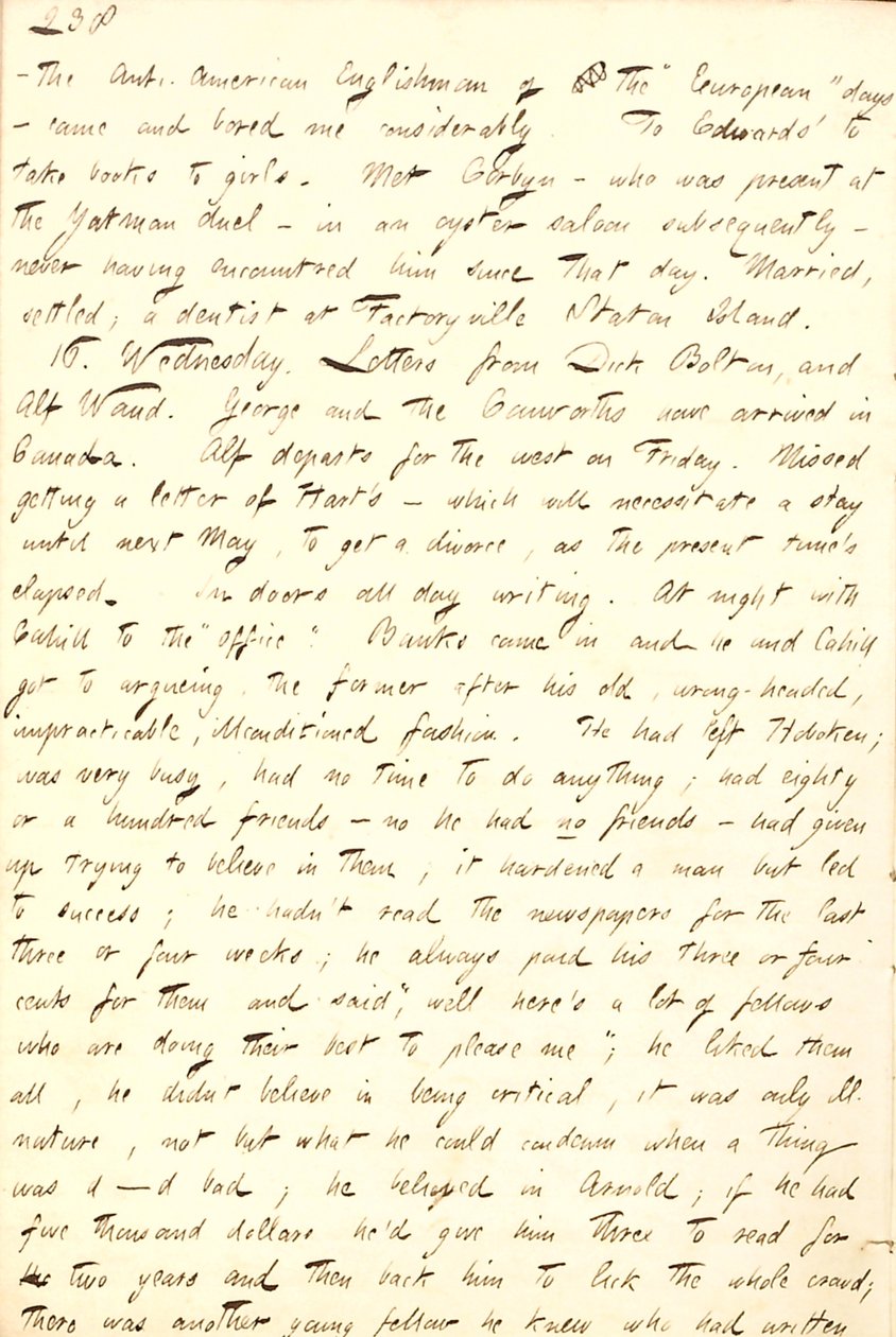 Diarios de Thomas Butler Gunn - Volumen 8, página 227, 15-16 de septiembre de 1857 de Thomas Butler Gunn