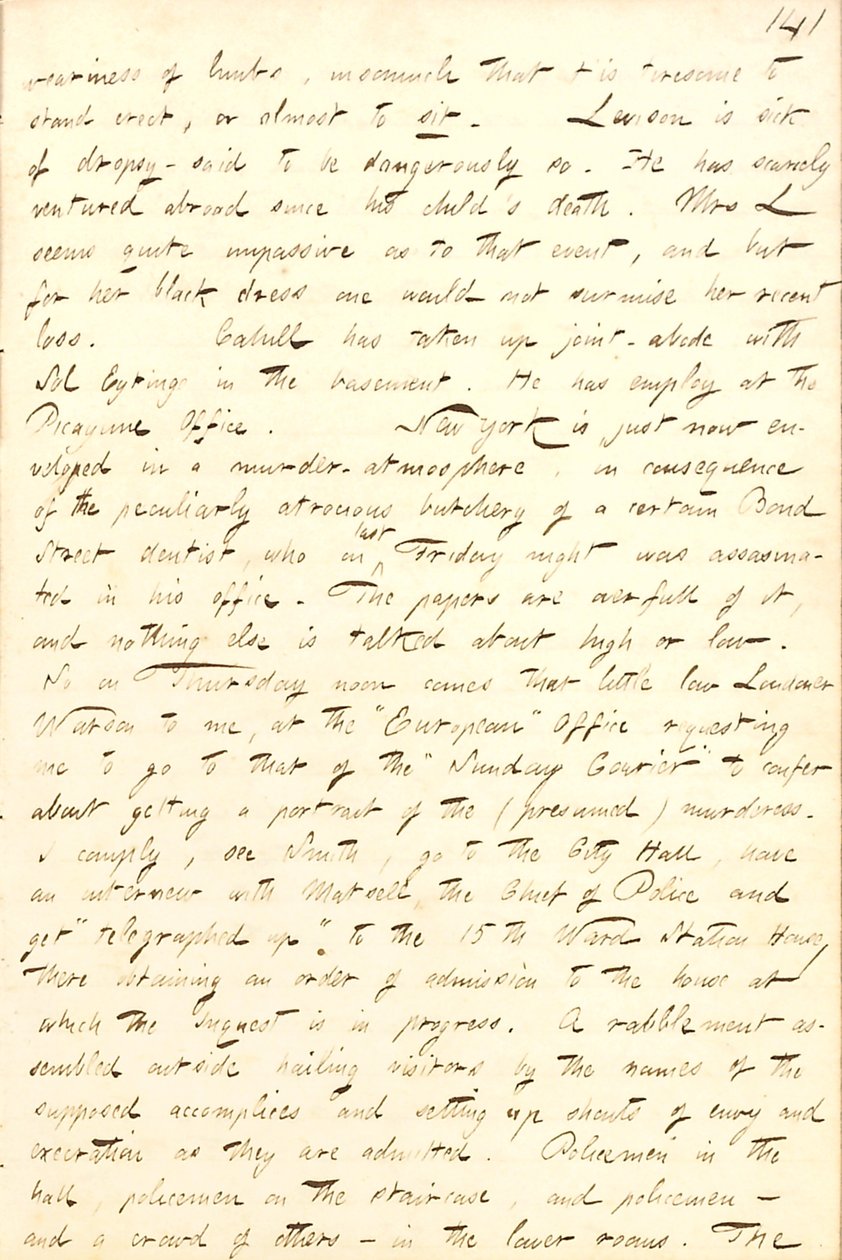 Diarios de Thomas Butler Gunn: Volumen 8, página 149, 3-7 de febrero de 1857 de Thomas Butler Gunn