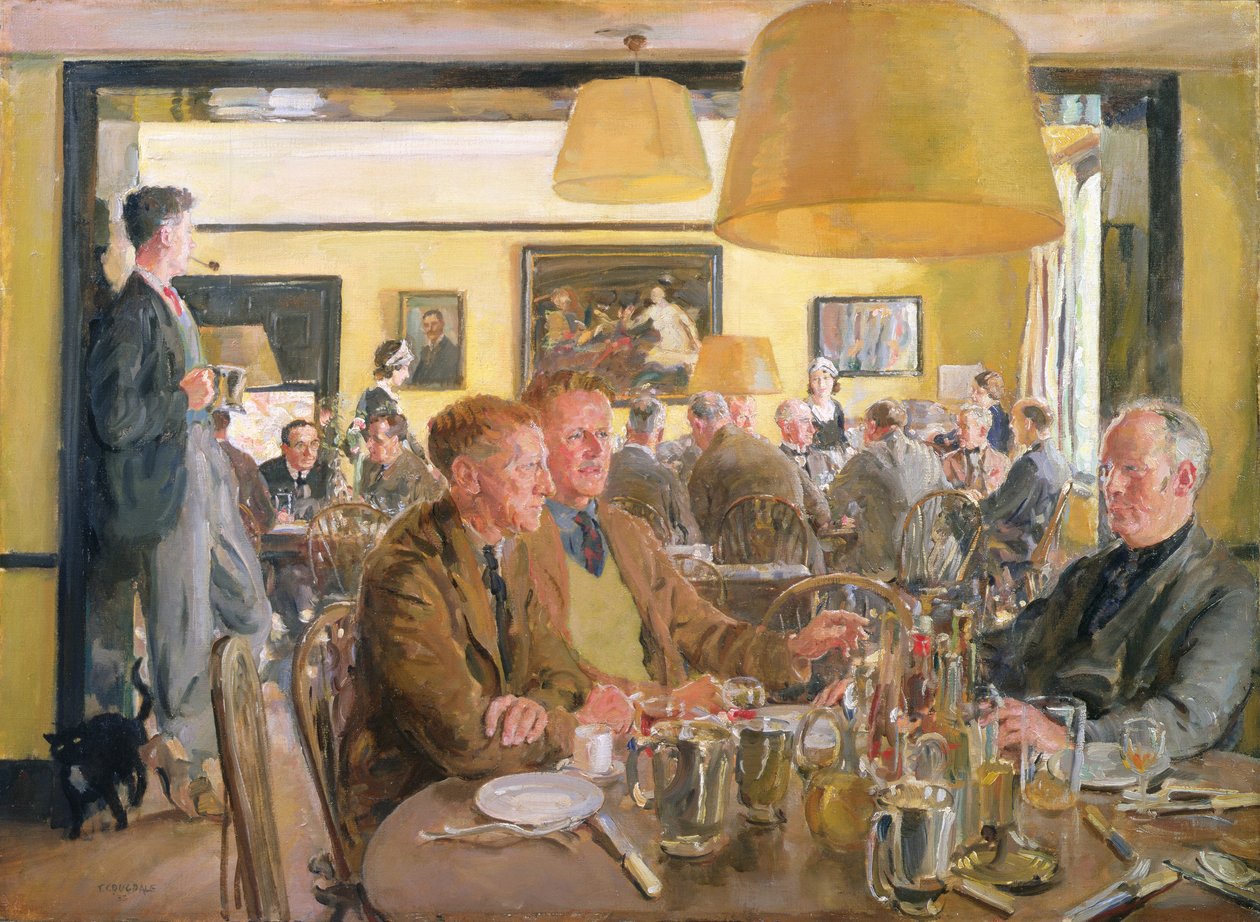 Almuerzo en el Chelsea Arts Club de Thomas Cantrell Dugdale