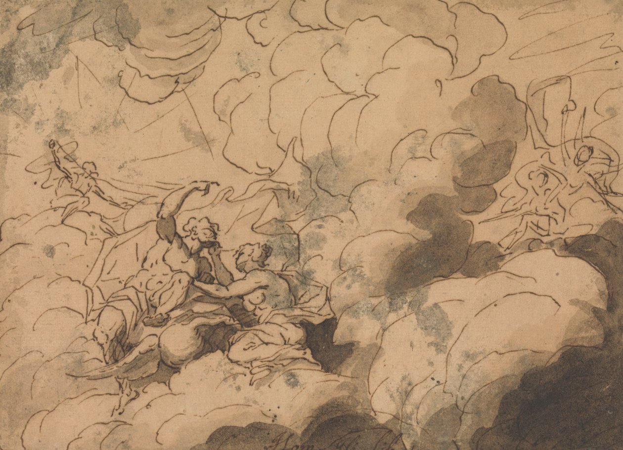 Ilustración de la Ilíada de Homero de Thomas Carwitham