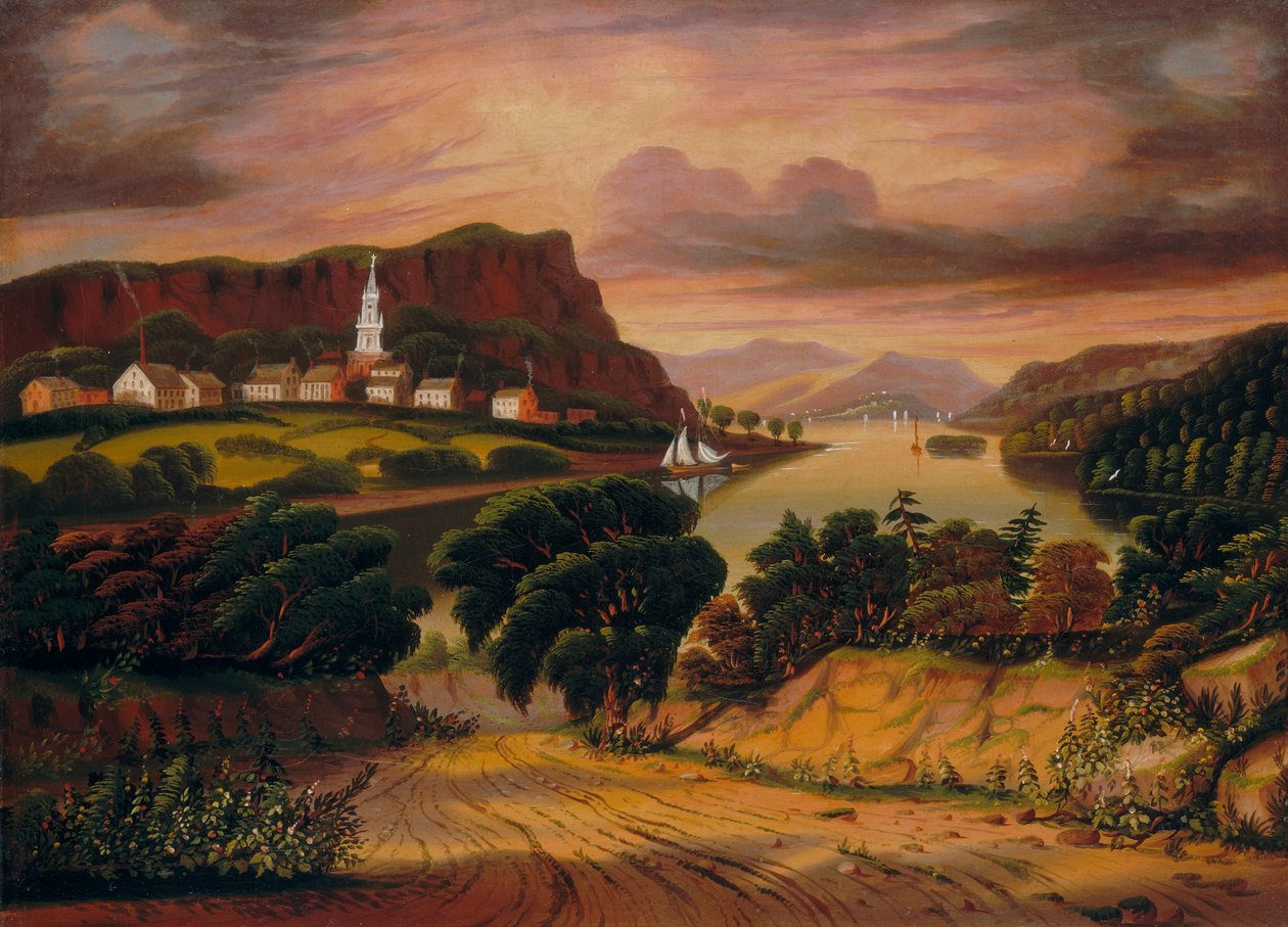 Lake George y el pueblo de Caldwell de Thomas Chambers