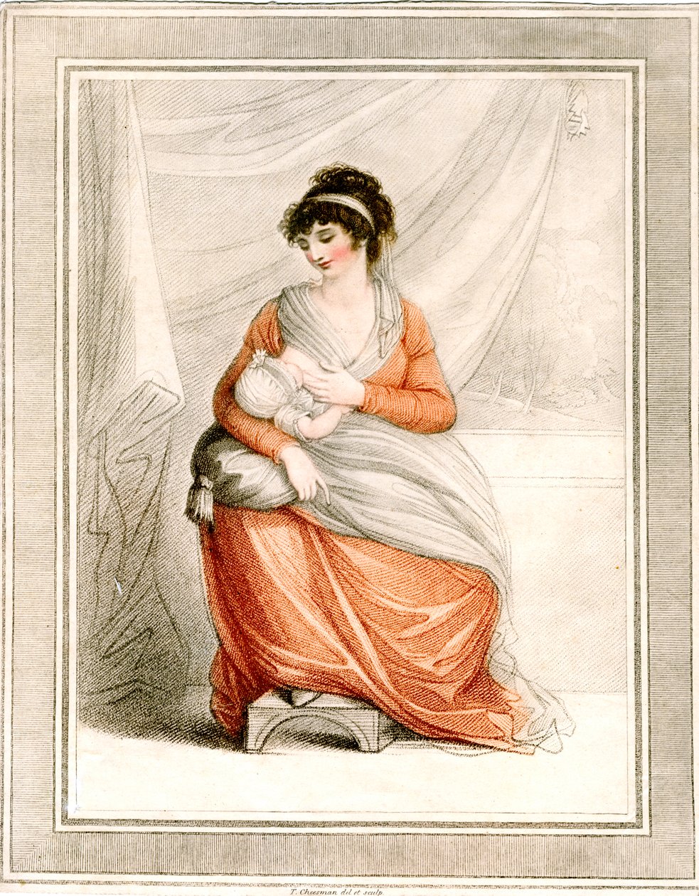 Mujer amamantando, c.1780-1820 de Thomas Cheesman