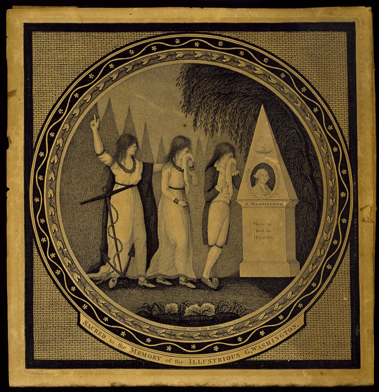 Sagrado a la memoria del ilustre G. Washington de Thomas Clarke