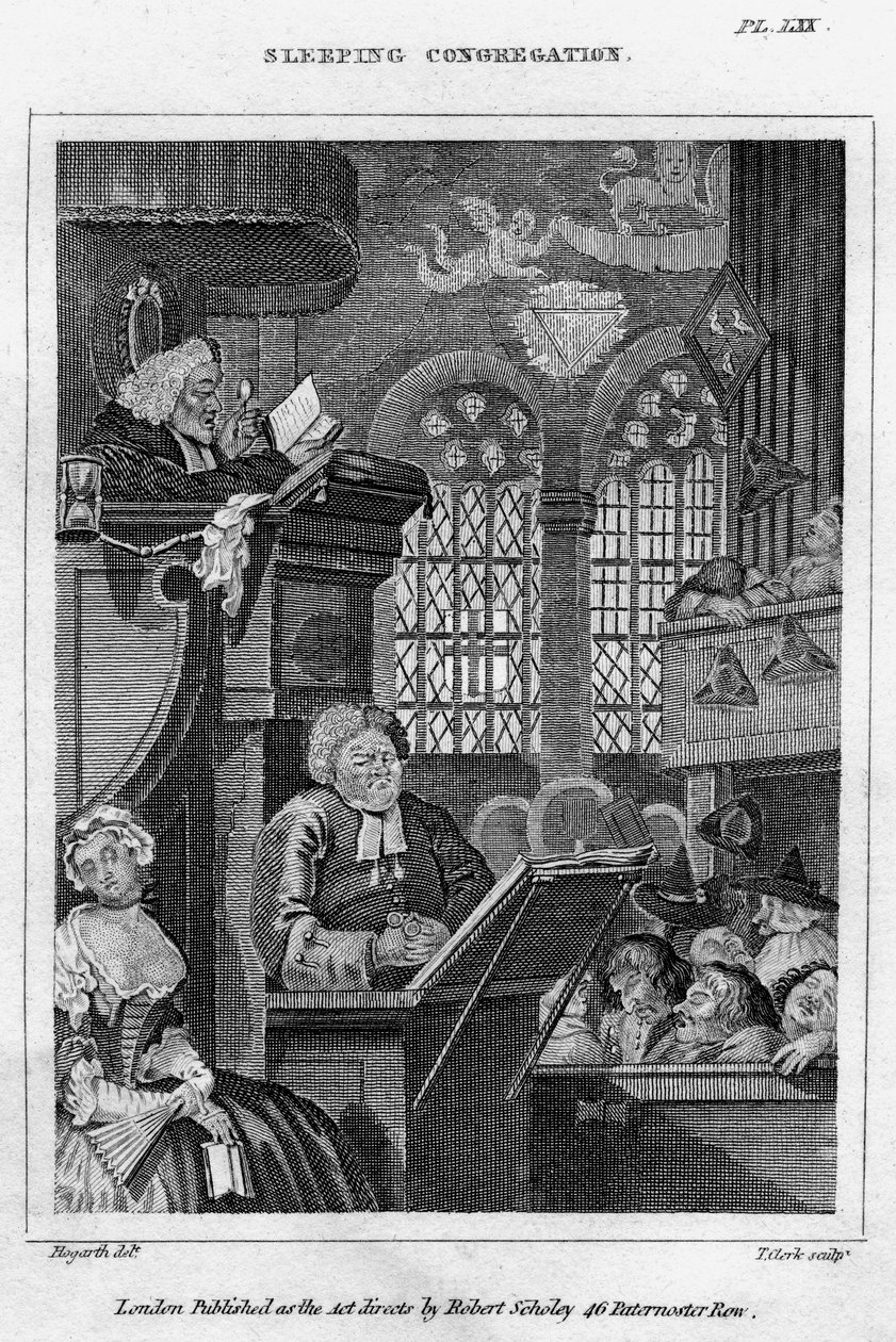 Congregación durmiente, siglo XVIII de Thomas Clerk