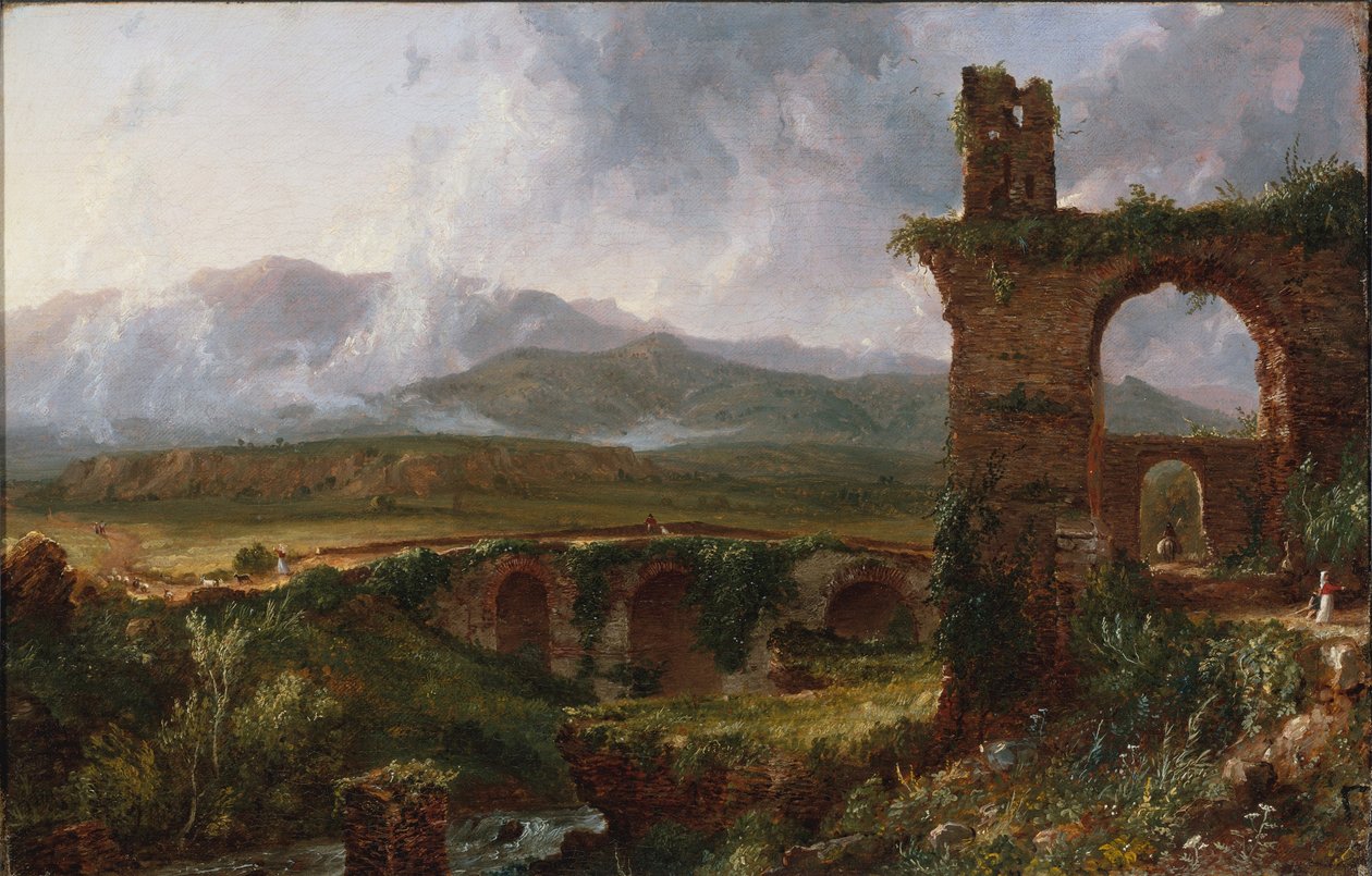 Una vista cerca de Tivoli (por la mañana) de Thomas Cole