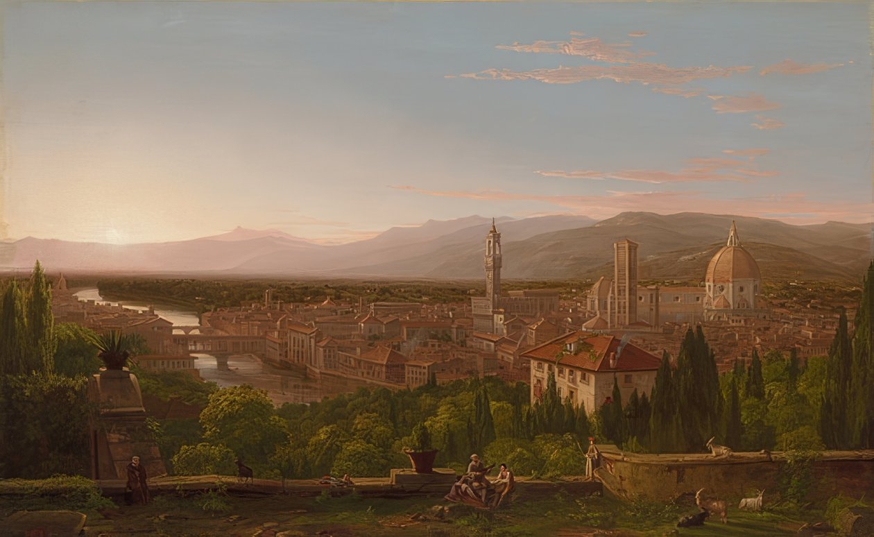 Vista de Florencia de Thomas Cole