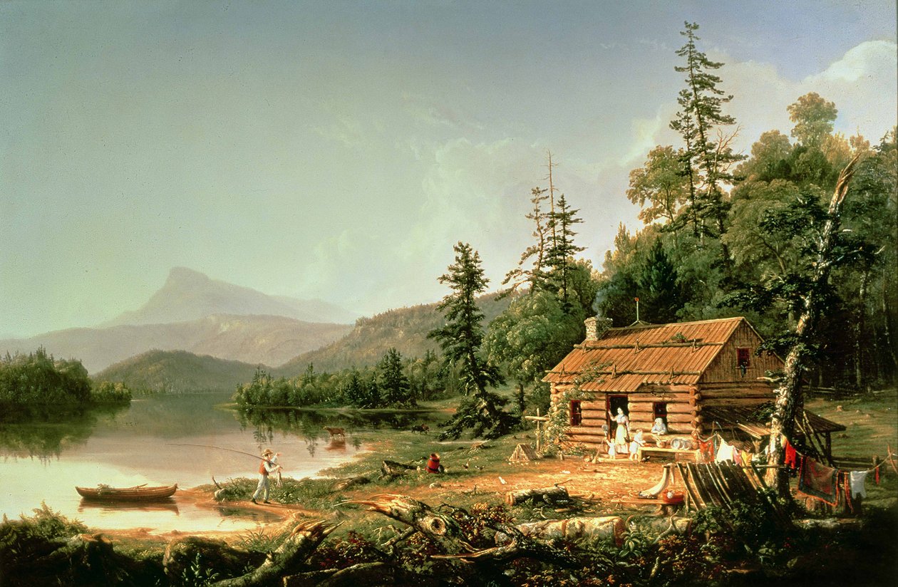 Casa en el bosque, 1847 de Thomas Cole