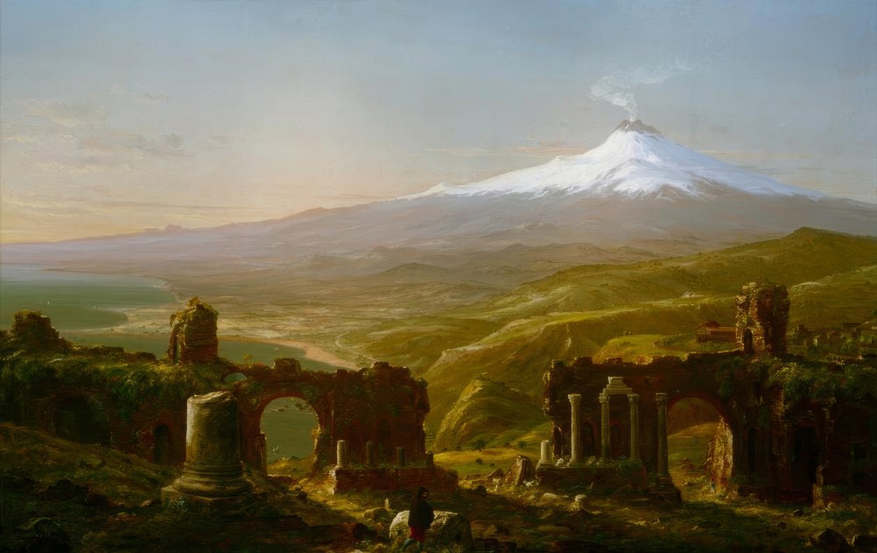 Monte Etna desde Taormina de Thomas Cole