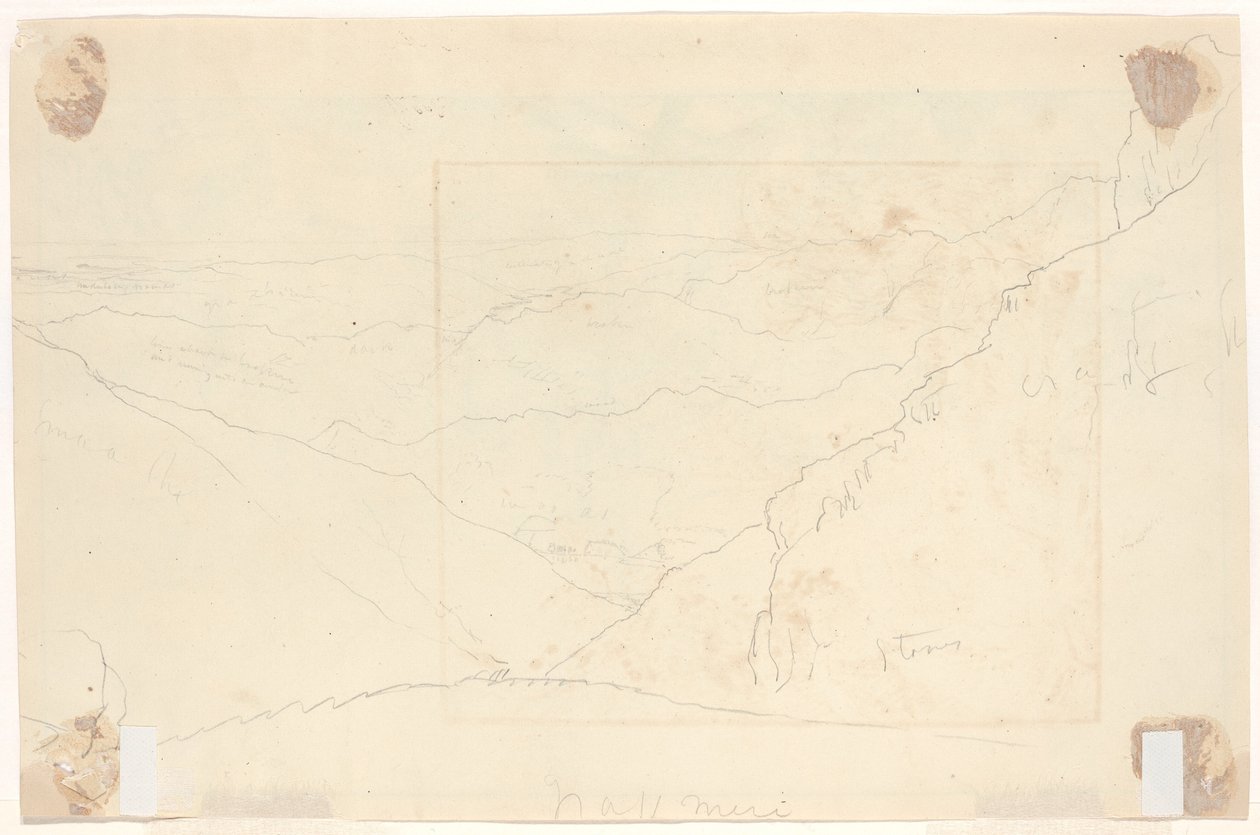 Paisaje montañoso [verso] de Thomas Cole