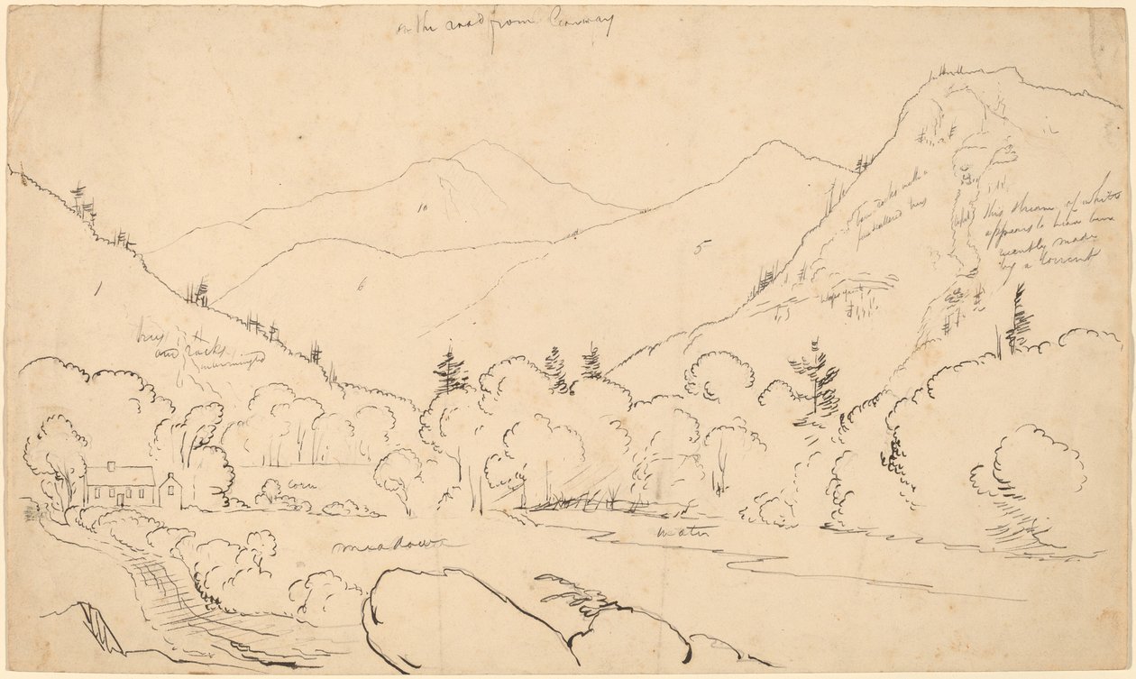 En el Camino desde Conway de Thomas Cole