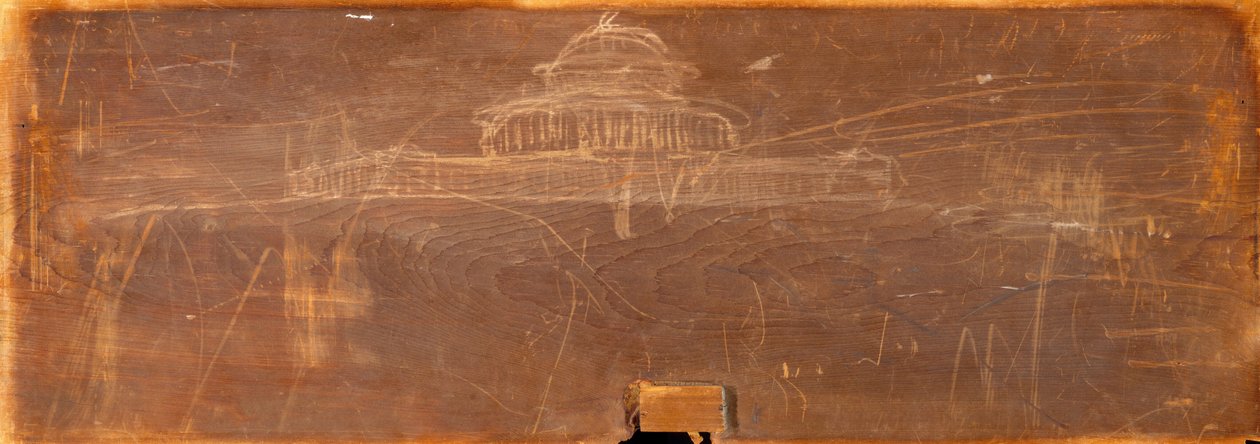 Boceto para el diseño del Capitolio del Estado de Ohio, c. 1838 de Thomas Cole
