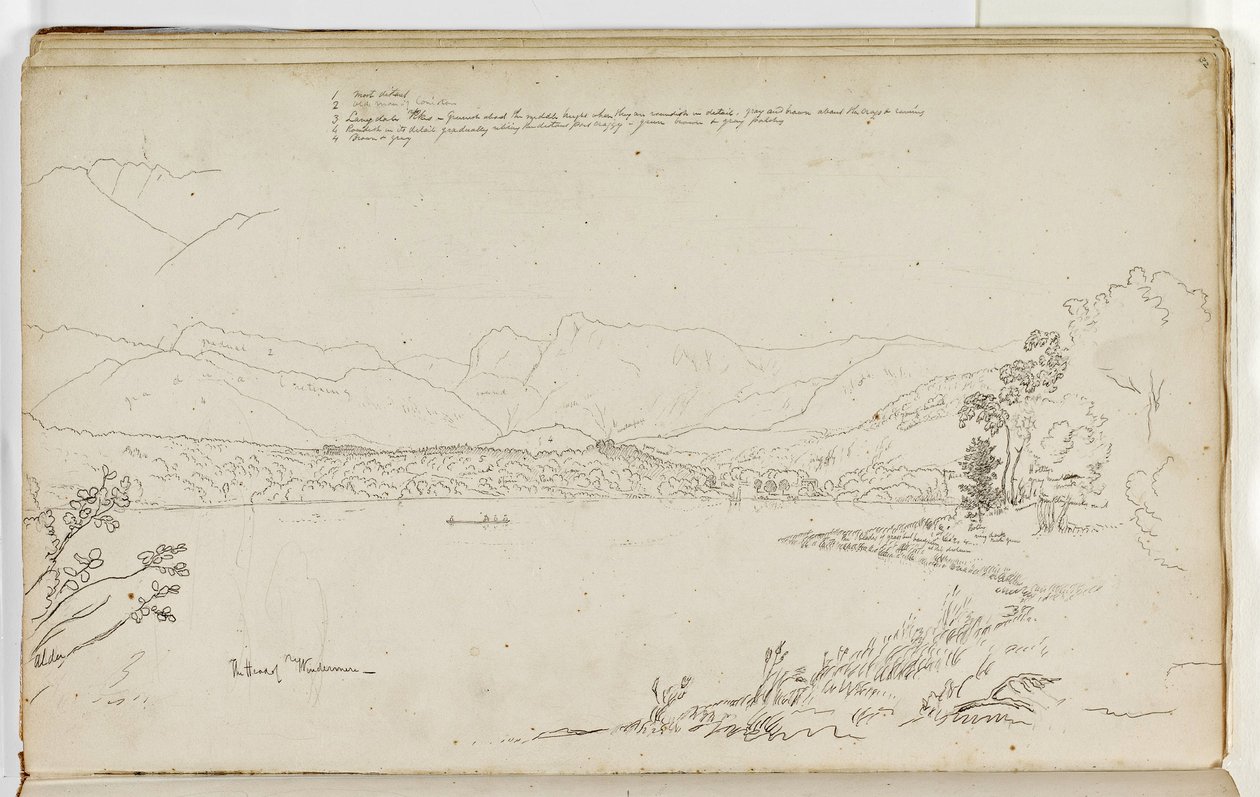 La cabeza de Windermere, Distrito de los Lagos, Inglaterra, 1829 de Thomas Cole