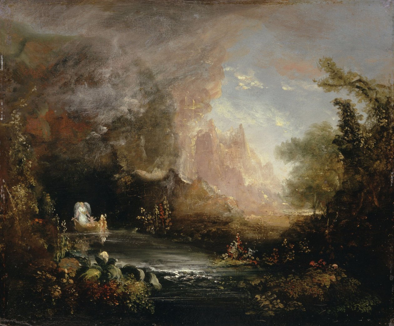 El viaje de la vida: La infancia (estudio) de Thomas Cole