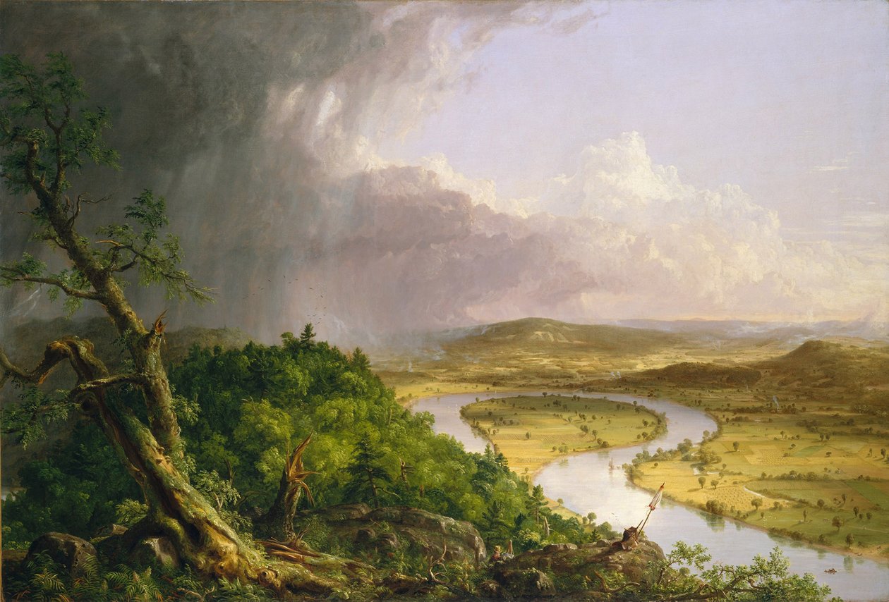Vista desde Mount Holyoke, Northampton, Massachusetts, después de una tormenta—El Oxbow de Thomas Cole