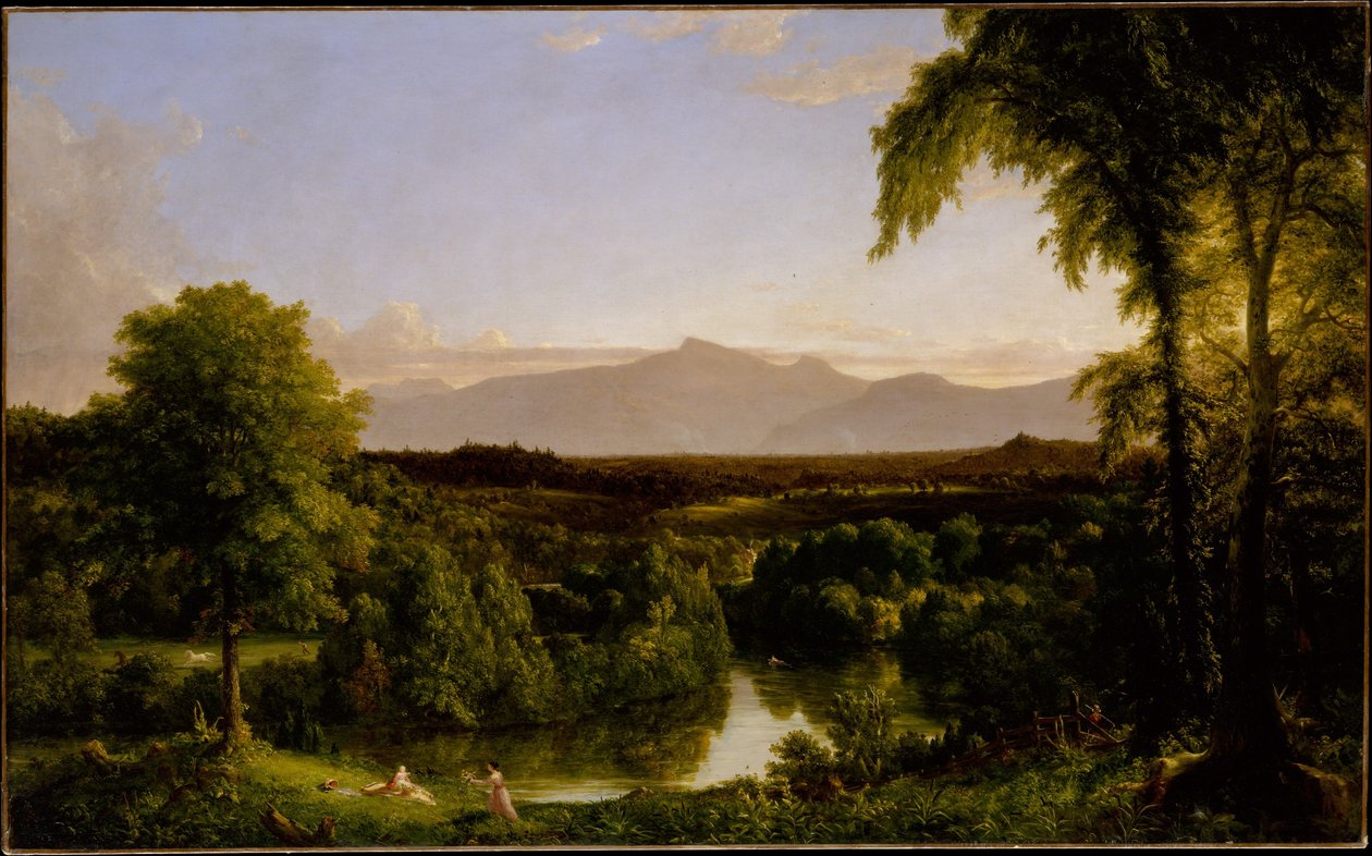 Vista de los Catskills - comienzos de otoño de Thomas Cole