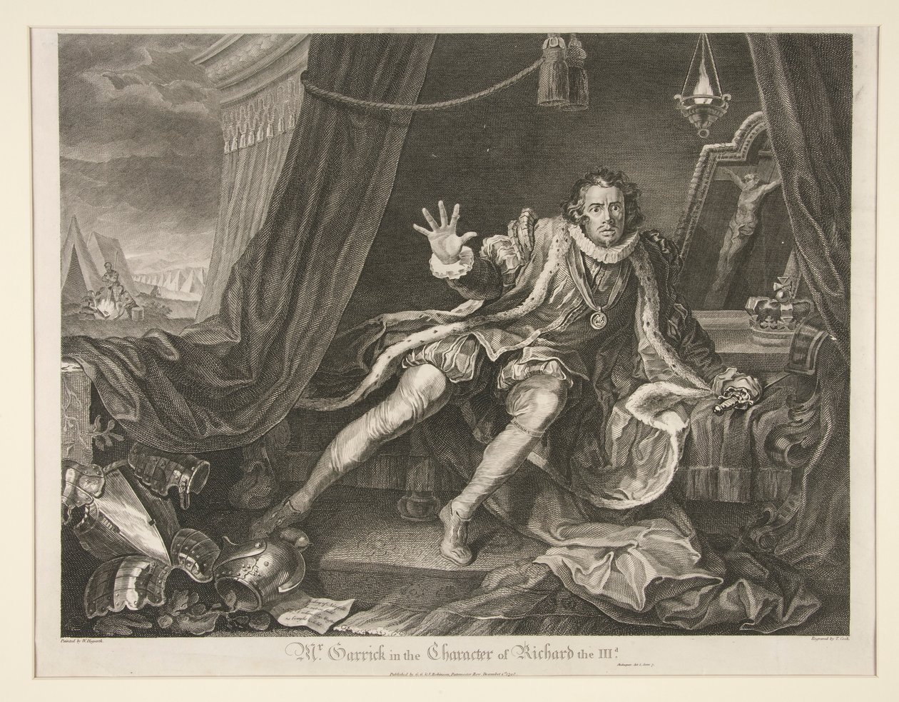 Sr. Garrick en el personaje de Ricardo III de Thomas Cook