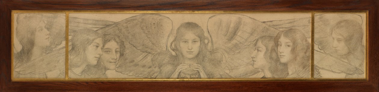 Tríptico de Ángeles de Thomas Cooper Gotch