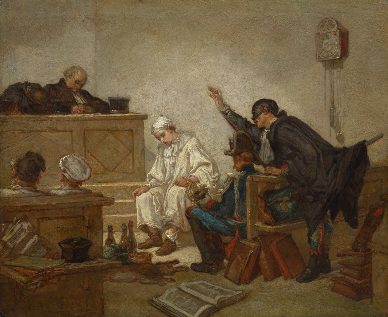Pierrot ante el tribunal penal de Thomas Couture