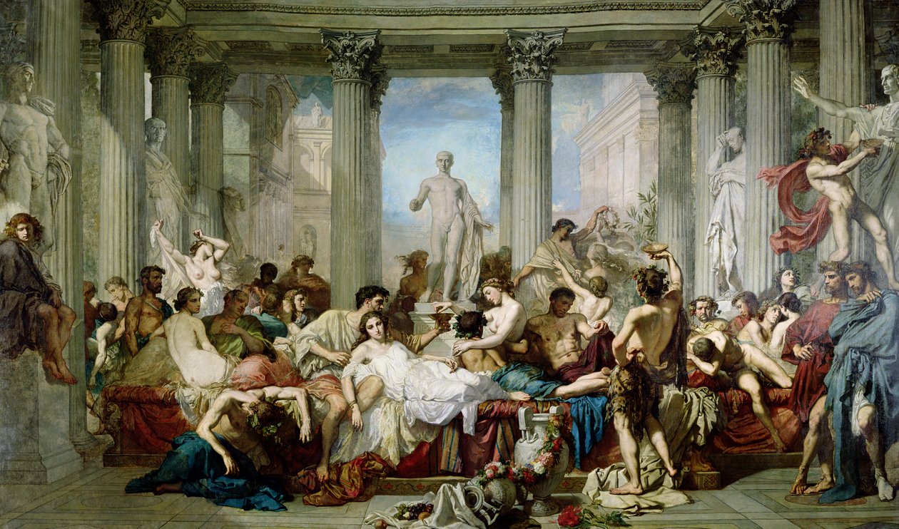 Los romanos en su decadencia de Thomas Couture