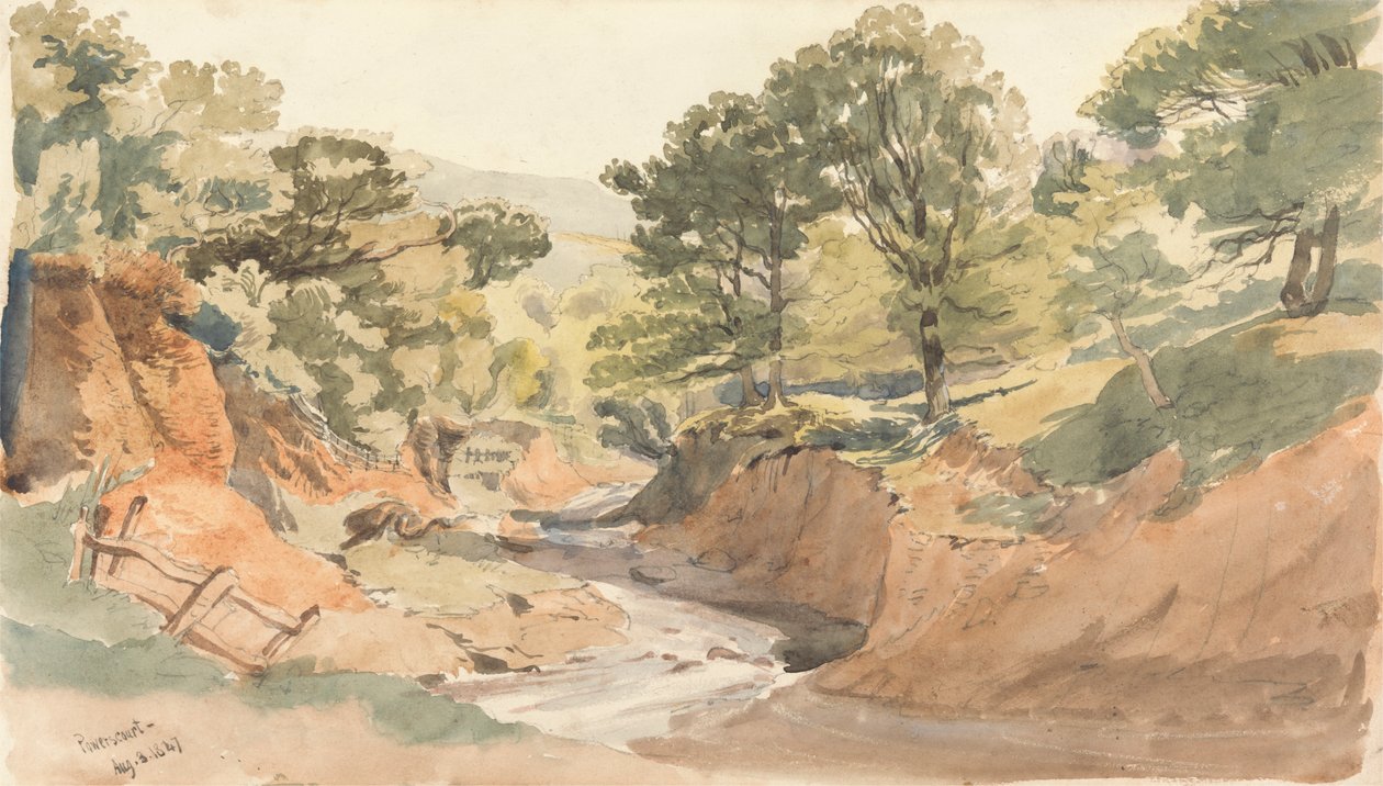 Vista panorámica de Powerscourt de Thomas Creswick